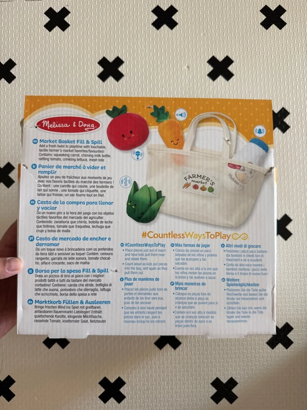 Melissa & Doug baby Market Basket fill & spill 6m+